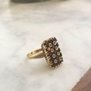 Art Deco Rudy & diamond domino ring 💎